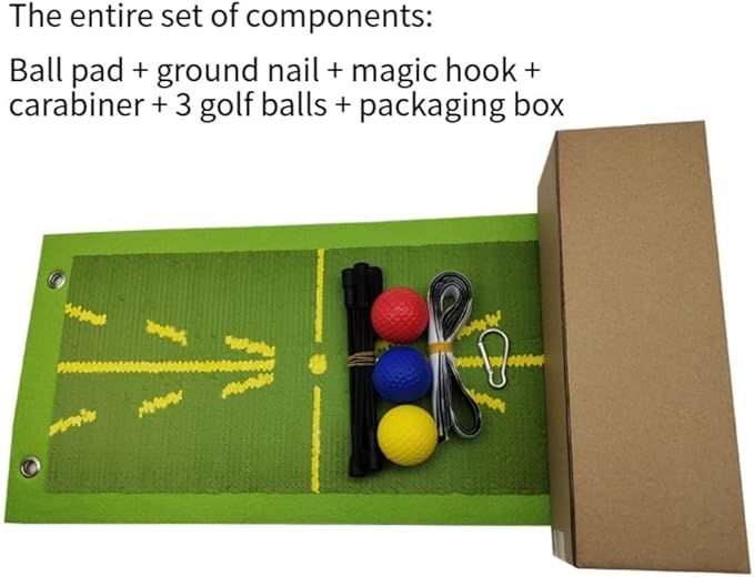 Complete Set Indoor Golf Practitioner Outdoor Swing Mat Golf Hitting Mats