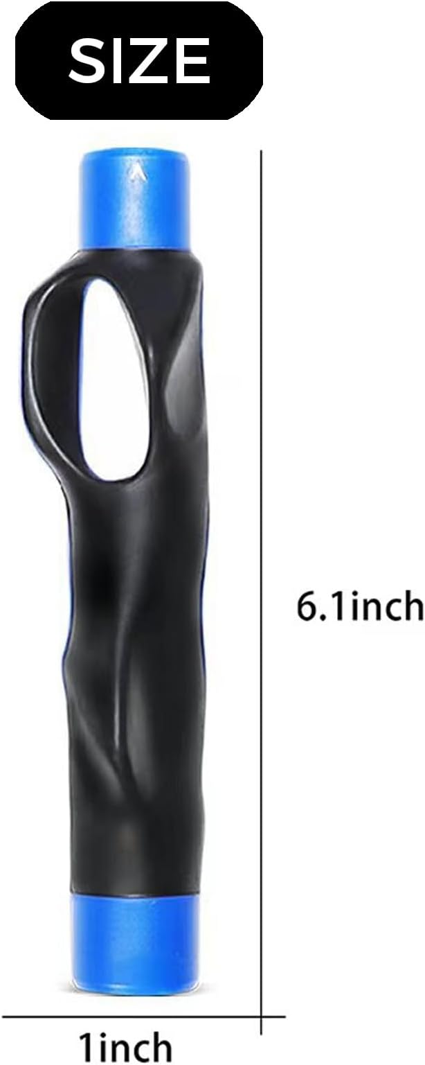 2 Pcs Blue Golf Grip Trainer for Right Hand - 6 inch Golf Swing Practice Tool to Fix Hand Position & Improve Swing,Correct Aid for Beginners,