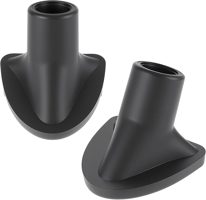 2 Pcs Black Golf Bag Stand Feet Replacement, Wear-Resistent Golf Bag Rubber Feet Replacement, Necessary Golf Club Bag Accessories Strong Grip, Easy to Install, Golf Club Bag Accessories