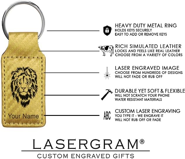 LaserGram Rectangle Keychain, Golfer Golfing, Personalized Engraving Included