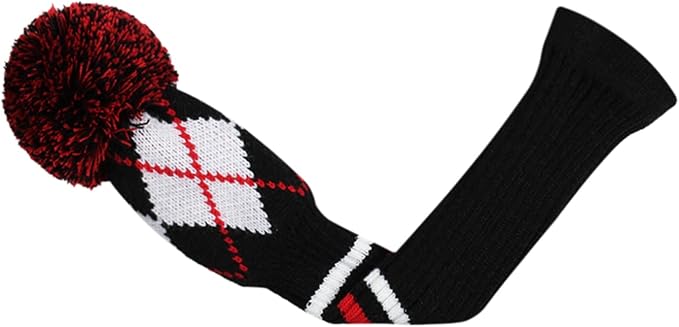 Scott Edward Knit Golf Head Covers for Woods Set of 3 Fits Well Driver(460cc) Fairway Wood and Hybrid(UT) The Perfect Change for Golf Bag