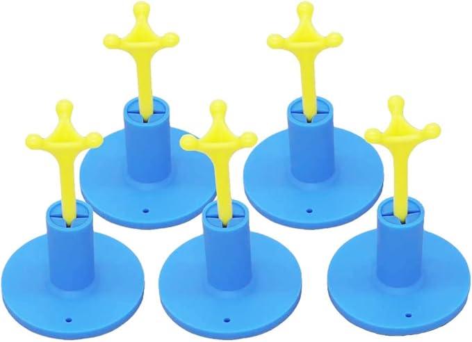 Golf Rubber Tee Holder Set for Golf Driving Range Tee Practice Tool Pack of 5