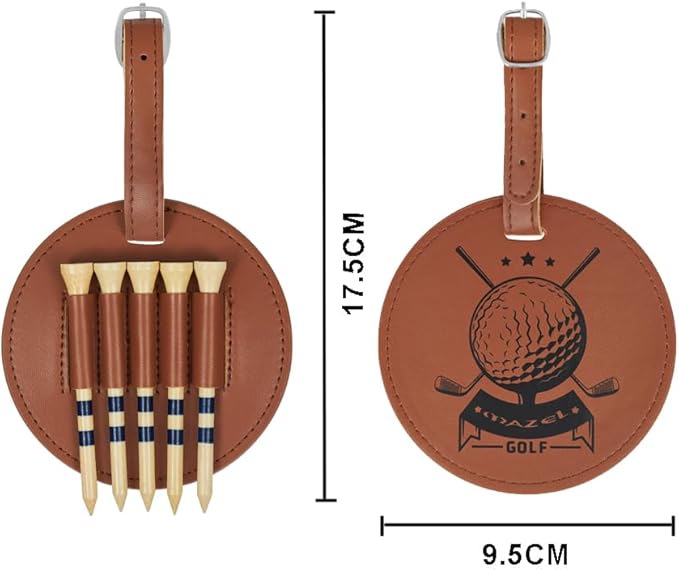 MAZEL Natural Wood/Bamboo Golf Tees 2 3/4 Inch & 3 1/4 Inch,Pack 50 or 120,Reduce Friction & Side Spin,More Stable Golf Tees