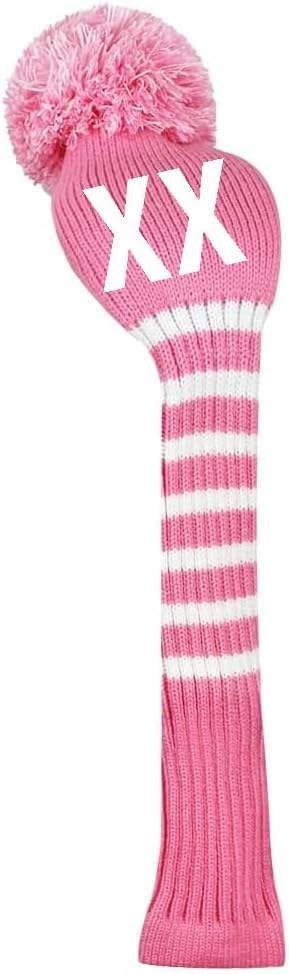 Scott Edward 1/3/4PCS Multi-Style Optional Individualized Knit Golf Club Head Covers, Driver Wood(460cc) Fairway Wood and Hybrid(UT)，for Male/Female Golfers,Custom