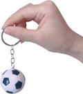 Mini 3D Soccer Sports Fan Keychains Birthday Backpack Pendant for Friend - Car Keychain Men's Toy Cool Football Gifts
