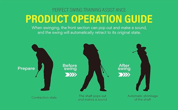 Joyniper Golf Training Wrist Trainer Golf Swing Practice Stick - Strength and Rhythm Training for Improved Shot Swing Control