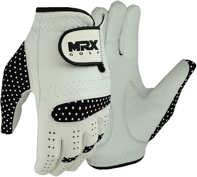 MRX Women Golf Glove Left Handed Golf Gloves Sweat Resistant Soft Cabretta Leather Regular Fit Women Golfer Glove