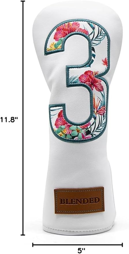 Golf Club Covers Driver Covers Fairway Wood Headcover Hybrid Cover Leather Mallet Putter Covers Blade Headcovers Golf Head Covers for Most Brand