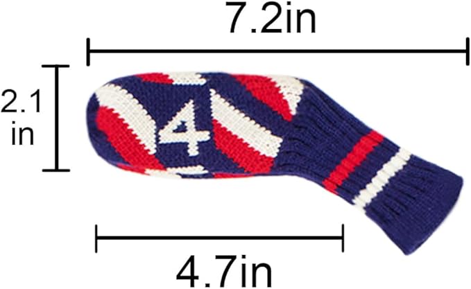 Scott Edward 10 Pcs Golf Club Head Covers for Irons Cuteness Basically Socks Shape Washable Durable Golf Club Head Protector Double Sided Knit Suitable for Most Brands