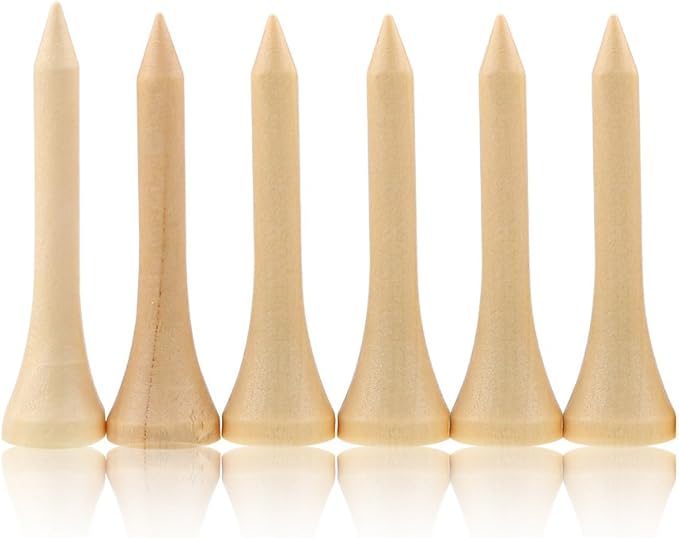Acouto Wooden Tees 100pcs 1 Pack - Colored Bulk Tee On Course Accessories