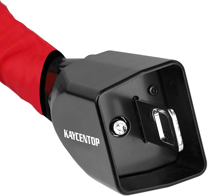 KAYCENTOP Car Steering Wheel Lock, Seat Belt Lock, Anti-Theft Device, Max 17 Inch Length, Small and Light-Weight, Multi-Functional, Fit Most Vehicle, SUV, Golf Cart Security (Red)