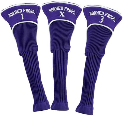 Team Golf NCAA Numbered 1, 3, & X, Fits Oversized Drivers, Utility, Rescue & Fairway Clubs, Velour Lined for Extra Club Protection