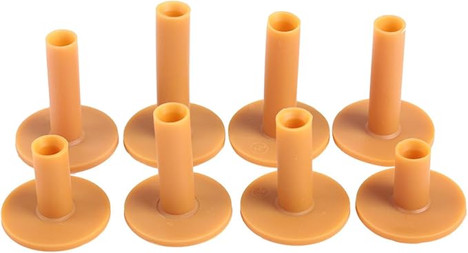8Pcs Rubber Golf Tees for Mats, Unbreakable Golf Simulator Mat Tee, Golfs Tee Holder for Driving Range, Suitable for Indoor Outdoor Backyard Home Office