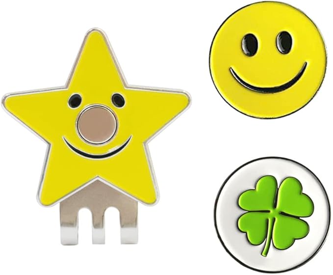 Flower Golf Ball Marker with Golf Hat Clip for Your Friend