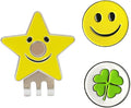 Flower Golf Ball Marker with Golf Hat Clip for Your Friend