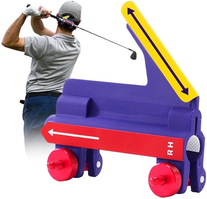 Straightaway Golf Swing Trainer, Hitting Aid to Improve Swing Stability & Form, Backyard Practice Equipment