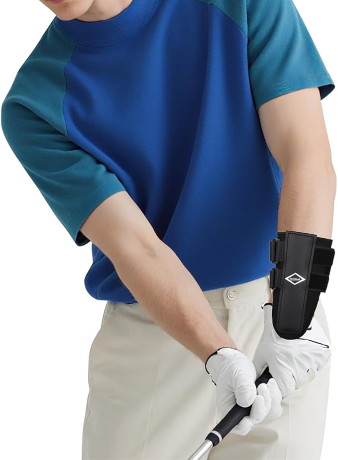 Scott Edward Golf Wrist Brace Swing Training Correct Aid Equipment Wrist Connect-Easy Correct Training Swing Gesture Alignment Practice Tool for Golf Beginners