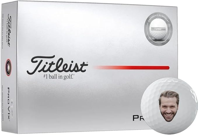 Titleist Pro V1x Enhanced Alignment Photo Golf Balls - 2025 Model