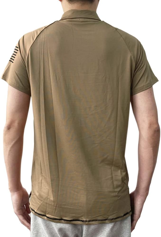 HARGLESMAN Men's 1776 Independence Day American Flag Short Sleeve Polo Golft Shirt(S-3XL)