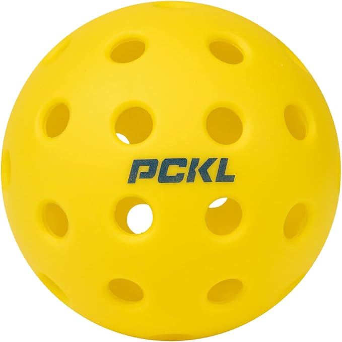 PCKL Optic Speed Pickleball Balls | Choose Indoor or Outdoor Pickleballs | USAPA Tournament Aproved | 4 Pack Crack-Resistant
