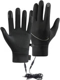 Heated Gloves for Men and Women, Winter Full Finger Hand Warmers Heated Gloves for Skiing Cycling Golf Hiking