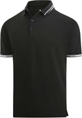 Esabel.C Mens Golf Shirts Short Sleeve Stretch Moisture Wicking Performance Dry Fit Collared Golf Shirts for Men