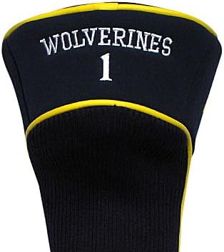 Team Golf NCAA Numbered 1, 3, & X, Fits Oversized Drivers, Utility, Rescue & Fairway Clubs, Velour Lined for Extra Club Protection