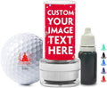 HDSD Custom Golf Ball Stamp with Personalized Case Cover Golf Ball Marker Motif for Golfers Accessories,Includes Long Lasting Ink Bottle