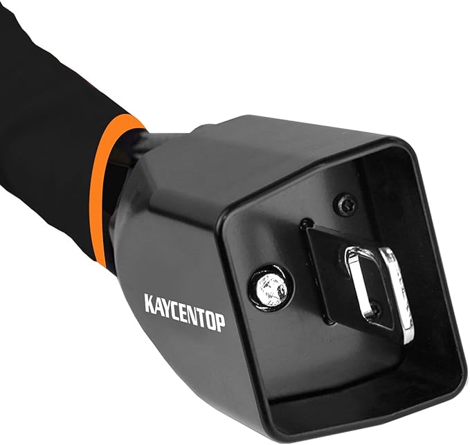 KAYCENTOP Car Steering Wheel Lock, Seat Belt Lock, Anti-Theft Device, Max 17 Inch Length, Small and Light-Weight, Multi-Functional, Fit Most Vehicle, SUV, Golf Cart Security (Black)