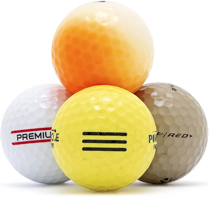 Recycled Hit-Away Used Golf Balls - Cheap Bulk Golfballs Perfect for Practice & Range Hitting - Mix Comes in a Mesh Ball Carrying Bag
