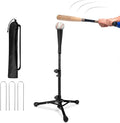 Kids Baseball Tee, 20.87 to 31.29 Inches Batting Tees for Baseball with Carry Bag, Portable Stable Baseball Tees for Hitting, Tripod Tanner Tee for Baseball Practice Stand Aged 3-8 Years