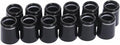 Mariyandh 12 Pcs ' Black Golf Club Ferrules for Irons Shaft Universal with Single Silver Ring