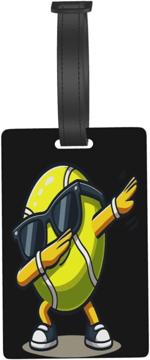 Tennis Balls Luggage Tag Suitcase Identify Labels Personalized Travel Bag Tag 2.5X4.1Inch
