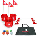bucketgolf Original Game 3-Hole Travel Set – #1 Backyard Golf Game for Adults. Ideal for Yard, Beach, Park, Camping, and Outdoor Fun