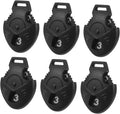 6pcs Golf Club Head Cover Number Tags Interchangeable Number Tag Replacement for Club Mallet Putter, Golf Training Golf Fairway Club Golf Drivers