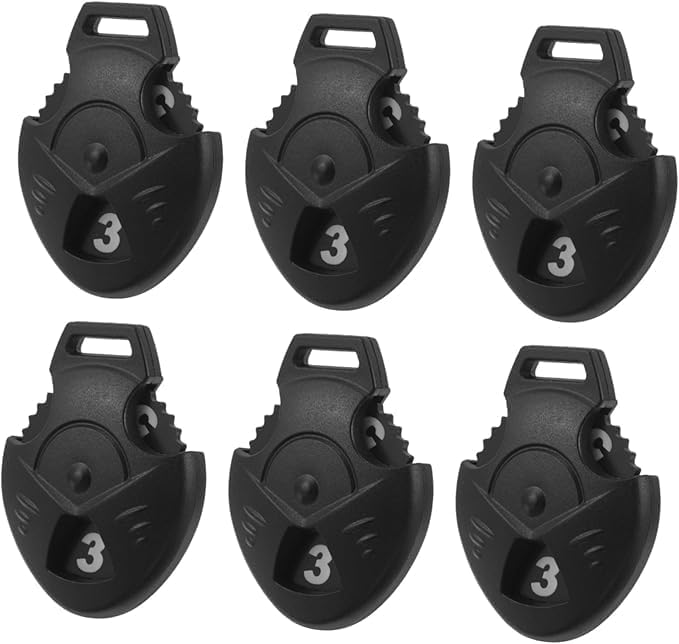 6pcs Golf Club Head Cover Number Tags Interchangeable Number Tag Replacement for Club Mallet Putter, Golf Training Golf Fairway Club Golf Drivers