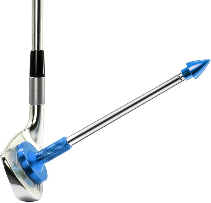 THE GOLFER STORE Golf Alignment Rods, Golf Club Alignment Stick Corrector Magnetic Golf Swing Trainer Aid Help Visualize and Align Your Golf Shot Length Adjustments