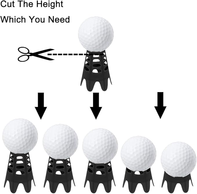 Golf Simulator Tees, Indoor Golf Tees for Simulator, Plastic Practice Golf Mat Tees for Winter Turf and Driving Range