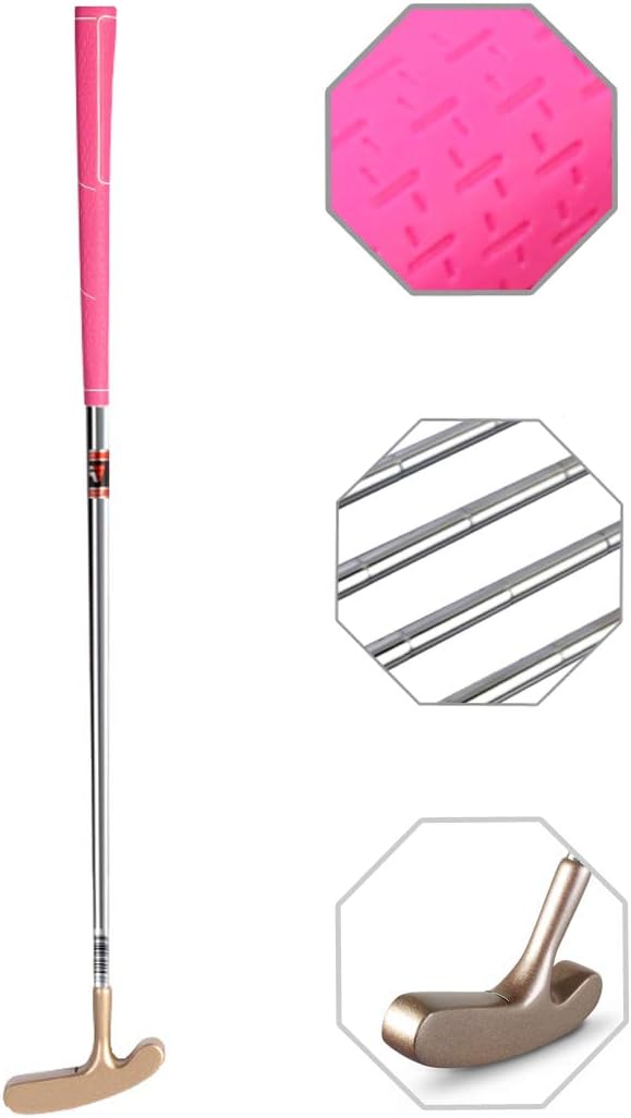 Two Way Junior Golf Putter Stainless Steel Kids Putter Both Left and Right Handed Easily Use 3 Sizes to Choose Freely for Kids Ages 3-5 6-8 9-12