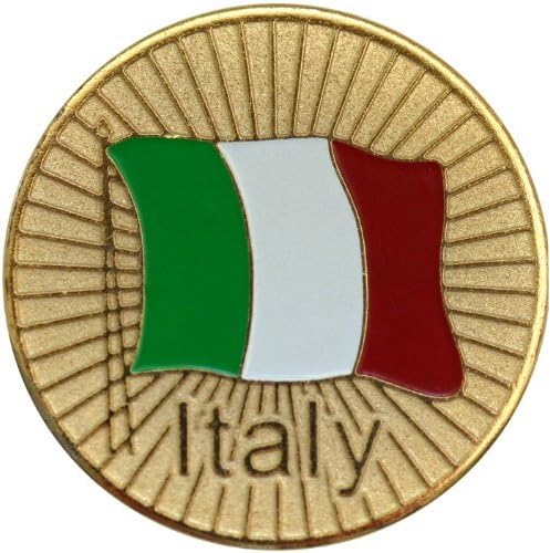 World Flags Golf Ball Marker and Matching Hat Clip