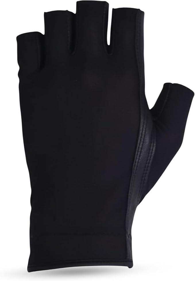 Solar Tan Women’s Half Golf Glove | SPF 10 UV-Filter Fabric, Breathable Cooling Fingerless Design for Even Tan