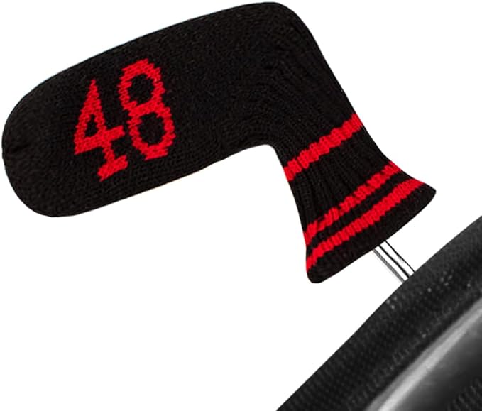 Scott Edward 10 Pcs Golf Club Head Covers for Irons Cuteness Basically Socks Shape Washable Durable Golf Club Head Protector Double Sided Knit Suitable for Most Brands