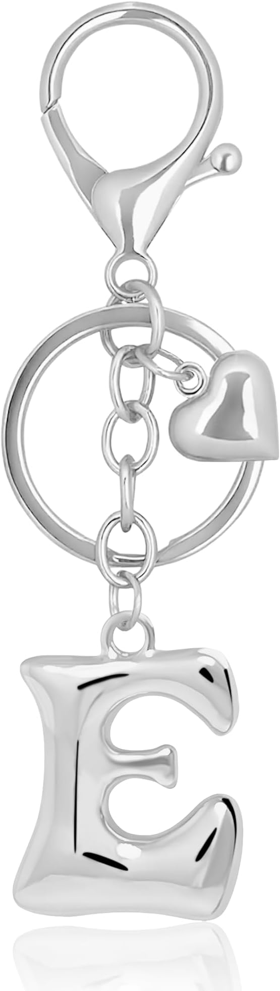 Gold Bubble Heart, Cherry, Bow & More Designs Letter Initial Keychain Bag Charms – Cute Purse Charms for Handbags