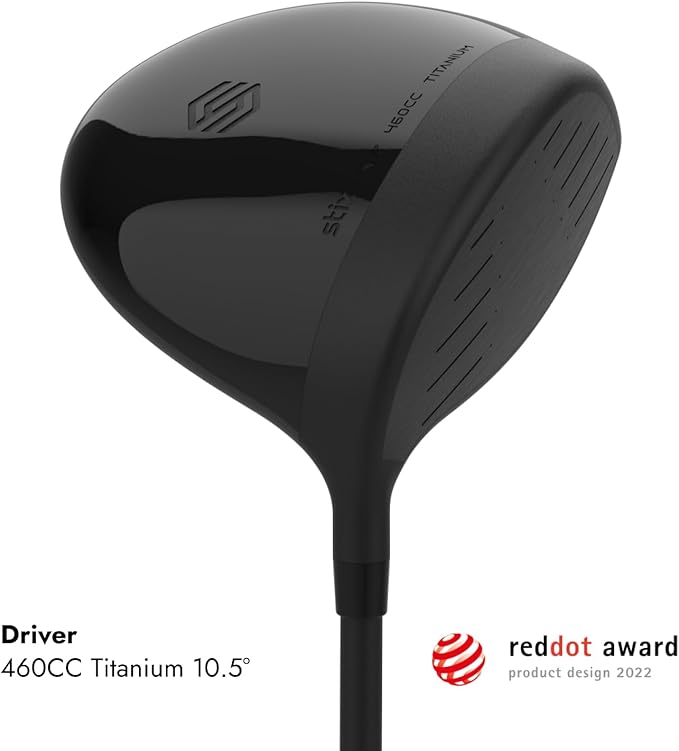 Stix Golf Club Set - Unisex - Black - 9 Set Clubs - Graphite Shafts - Premium Materials, Modern Design, Quality