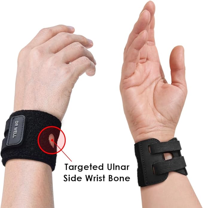 DR. WELL Closed-Loop Neoprene Wrist Wrap - Lightweight, Breathable Support for Everyday Wear | Ideal for Typing, Cooking, Fitness, Various Sports That use The Wrist. Made in Korea. 1Pack