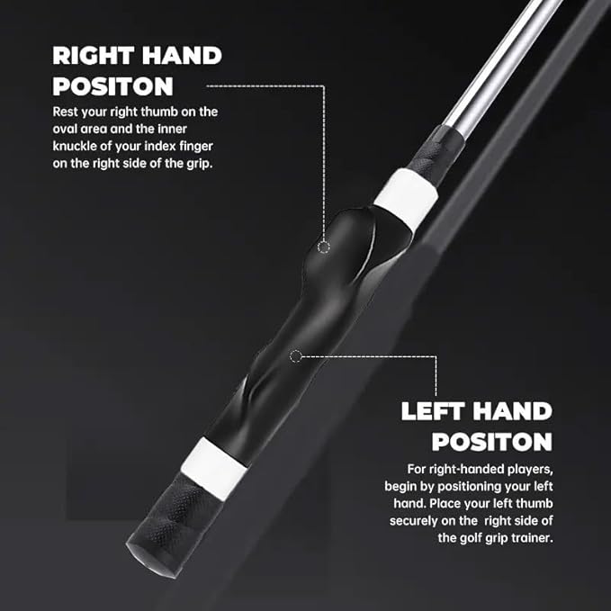 2Pack Golf Grip Trainer,Golf Training Aid Grip Trainer Club,Training Grip Right Hand, to Help Train Correct Hand Position