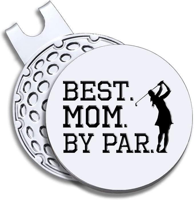 Strong Woman Golfer Ball Marker with Magnetic Hat Clip, Funny Golf Accessories Gifts for Proud Women, Novelty Birthday Gifts for Women Golfer Fan