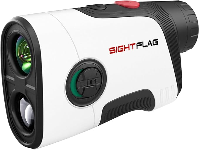 GF2 Golf Rangefinder with Slope, 1300 Yards Laser Range Finder, 7.5X Magnification, Flag Pole Locking Vibration 0.3 Yard Accuracy, Rechargeable Magnetic Golf Accessories Gift for Men Women