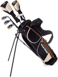 PGA Tour Youth Golf Club Set for Ages 8-12 (4’8”-5’2”) and 12+ (5’2”+), Right and Left-Handed Kids Golf Sets – Beginner Junior Golf Clubs with Lightweight Stand Bag, Mallet Putter, Hybrid, Driver