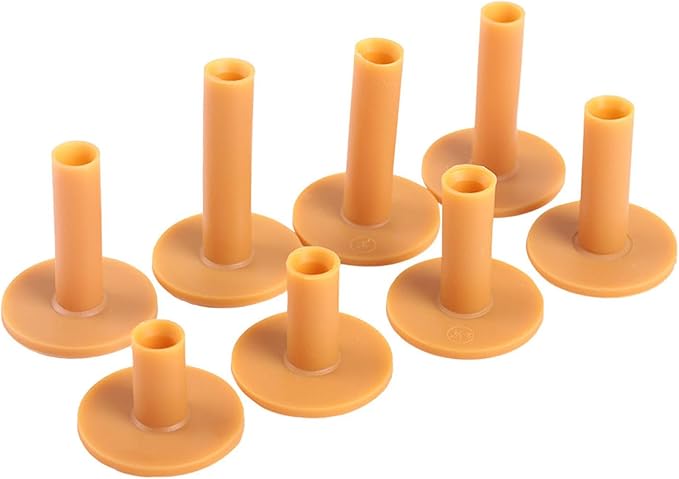 8Pcs Rubber Golf Tees for Mats, Unbreakable Golf Simulator Mat Tee, Golfs Tee Holder for Driving Range, Suitable for Indoor Outdoor Backyard Home Office